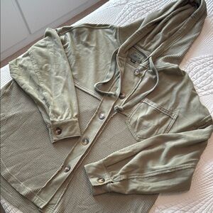 American Eagle Outfitters Khaki Utility Jacket
